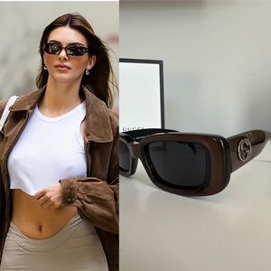 Sold Sold Vintage Gucci iconic 90’s sunglasses, as seen on Kendal Jenner, gre